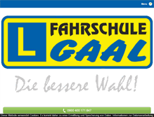 Tablet Screenshot of fahrschule-gaal.at